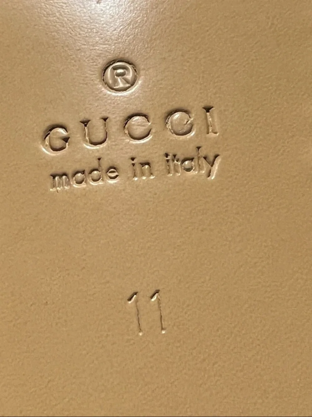 Gucci black leather micro soft loafer size 11